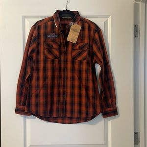 Women’s Harley Davidson over size flannel